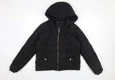 Boohoo Womens Black Puffer