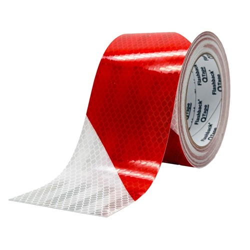 Red white chevron reflective - red,