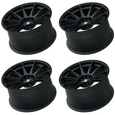 XXR 527 17" x 8.25J ET35 4x114 4x108 FLAT BLACK WIDE RIMS ALLOYS WHEELS Z1249