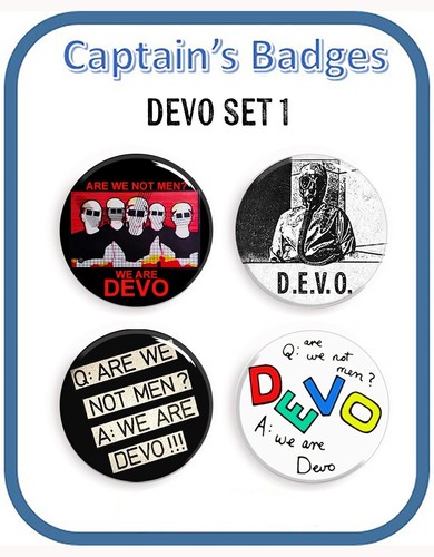 Set devo badges 25mm - badges,