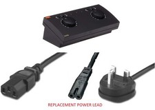 Hornby HM2000 R8012 HM4000 Power Track Speed Controller Power Cord Lead Cable