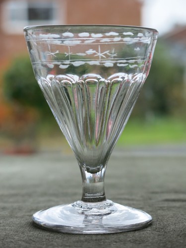 Antique georgian glass rummer - georgian,