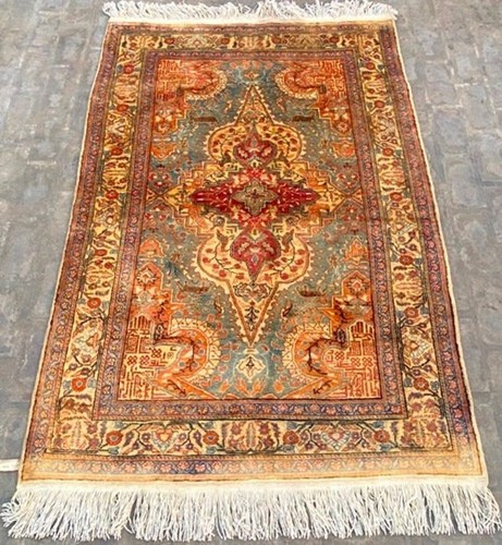 6x4 vintage turkish silk - turkish,