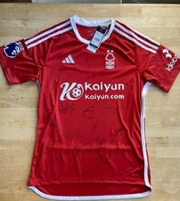 Nottingham Forest 2023/24 Home Shirt M – Full Team Signed – COA – BNWT