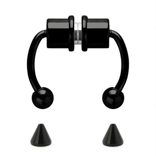 Magnetic horseshoe nose rings - magnetic,