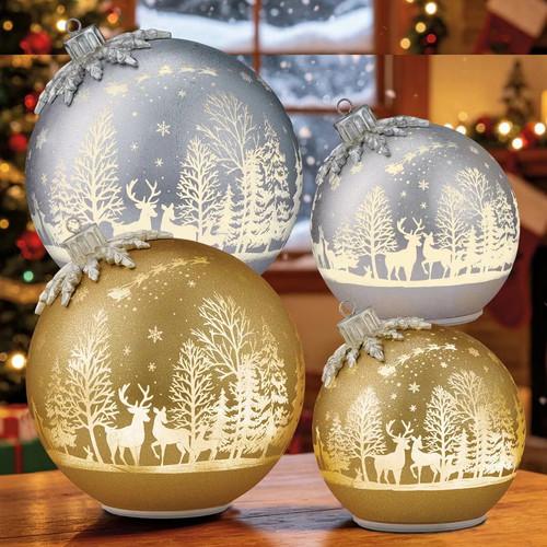 Glass rotating balls - rotating,