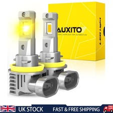 2x AUXITO H8 H11 H16 Headlight Fog Light Canbus LED Driving Bulbs  Golden Yellow