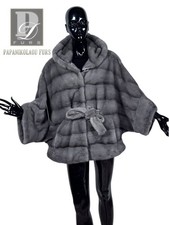 Real Fur Mink Blue Iris