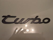 Porsche 944 'Turbo' Genuine Rear Badge/ Logo 944 Turbo in Matte Black.