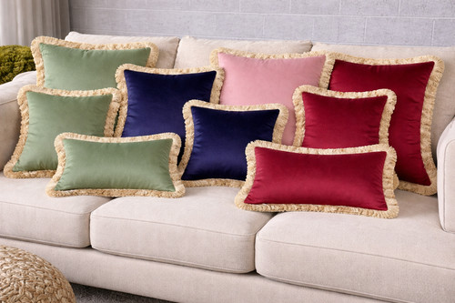 Velvet cushion covers gold - velvet,