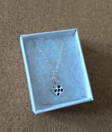 Dice pendant necklace 925 - 3d,