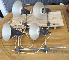 VINTAGE INDUSTRIAL SLIDING LAMPS - UNTESTED RESTORATION UPCYCLE PROJECT