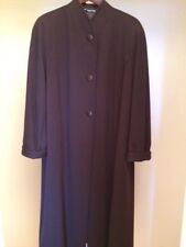 Marina Rinaldi 21 Women's Long Wool Coat Size 21 Eggplant color 100% Virgin Wool