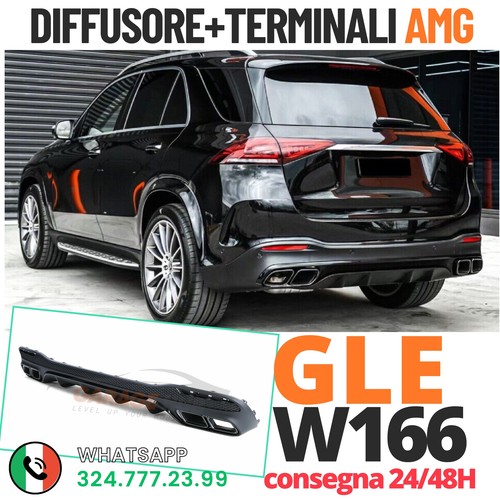 Amg look diffuser - +, black