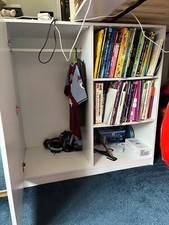 Single cabin bed with desk and storage - Flair Wizard Junior Mid High Sleeper 