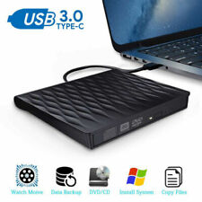 USB External DVD CD RW Disc Burner Combo Drive Reader Windows Mac Laptop PC UK