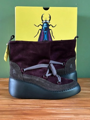 Fly london plain purple - london, ankle