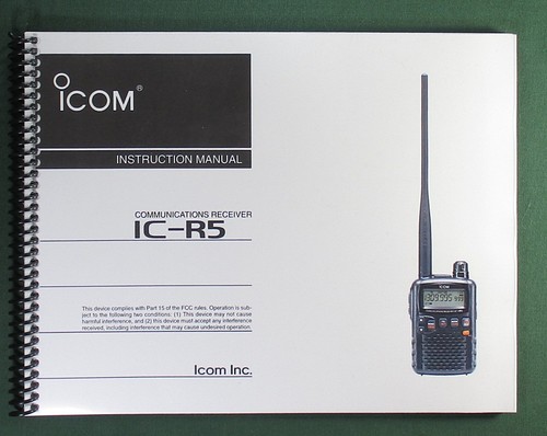 Icom instruction manual - ic-r5,