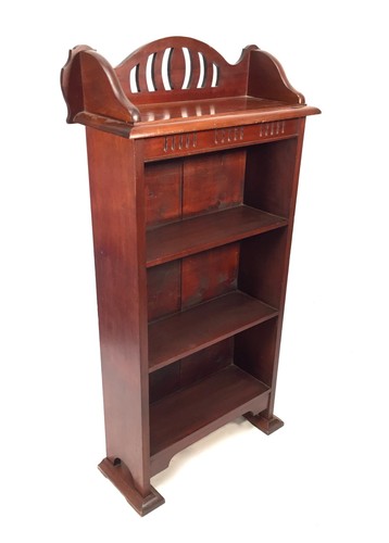 Antique wooden bookcase - wooden,