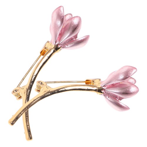 2pcs tulip flower lapel pin - tulip,