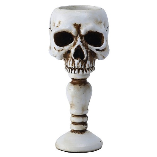 Skull candle holder spooky - skull,