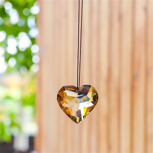 Hanging heart suncatcher prism - suncatcher,