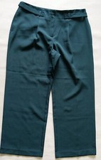 Women's Green Wide Leg Trousers by TU (Sainsbury's) : Size 18 L29
