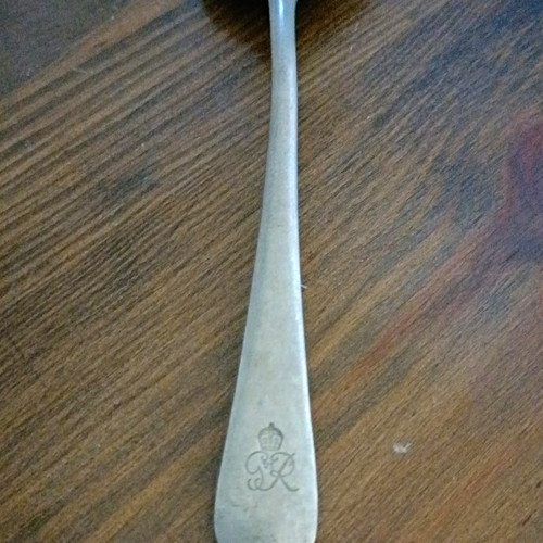 Antique solid silver - solid, spoon