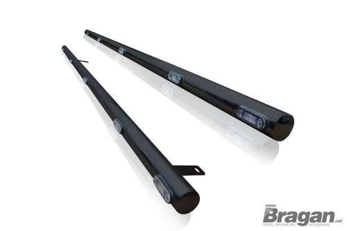 Black side bars white - white, leds