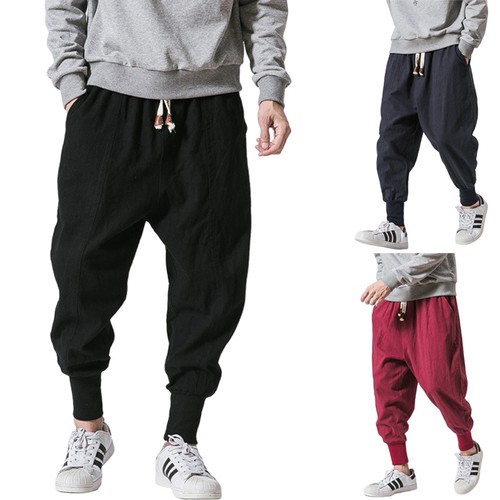 Men baggy harem pants - baggy,