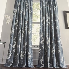 DKNY Blue/Gray Floral Velvet 2