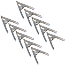 6" Metal Market Stall Clips / Clamps Grips Holder Clasp (10 Pack) TE371