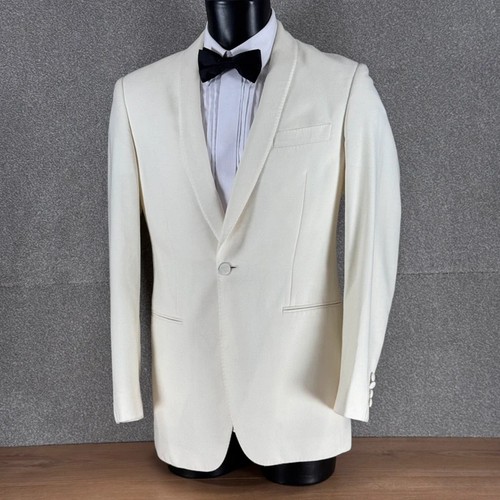 White wool blend dinner - white,