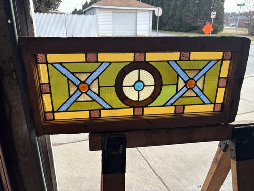 Antique stained glass - antique,