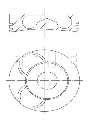 New piston for mercedes - new, mercedes-benz
