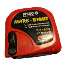 5 Meter TAPE MEASURE - FISCO 'MARK RIGHT' Right Handed 5M  L7✅