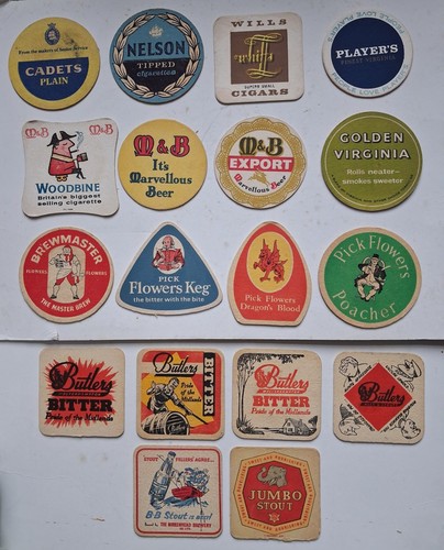 Vintage beer mats - vintage,