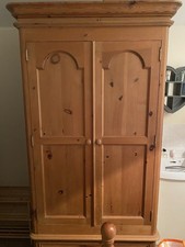 Wardrobe 2-Door 1-Drawer Solid Pine Wooden Bedroom Furniture