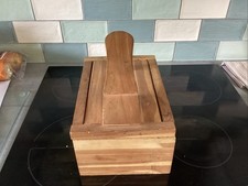 Shoe Cleaning/Polishing Box Wooden Plus Accessories Great Used Condition