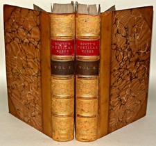 The Poetical Works Of Sir Walter Scott , 1878, 2 Vol Set, Hardback Books