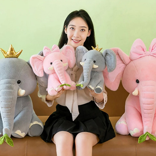 Cute elephant plush doll long - elephant,