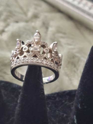 Qvc diamonique crown ring - diamonique,