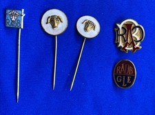RAOB Job Lot – 5 x Enamel Badges & Stickpins inc Buffalo Heads & GLE Pins