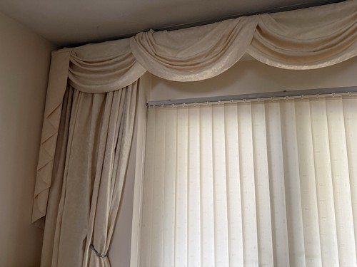 Curtains swags tails - tails, &