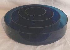 4x  STOCKHOLM Cobalt Blue Glass Bowls by Anne Nilsson for IKEA. Great for Xmas