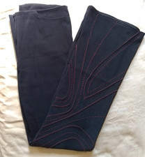 Vintage Y2K 90s New Look W28 L31 Black Embellished Trousers Mid Rise Retro