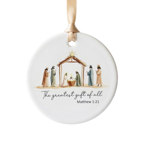 Nativity scene christmas - scene, tree