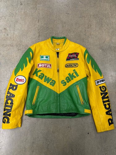 Kawasaki vintage 90s - vintage, leather