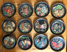 1980's Set Of 12 Bradford Exchange /RUSSIAN LEGENDS “Fairy Tale” Plates