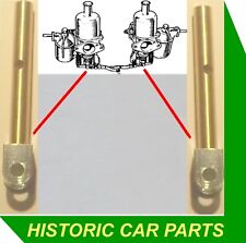 2 JET ASSEMBLIES for Twin SU H6 1¾” Carb on TRIUMPH TR3A 1991cc 1957-62
